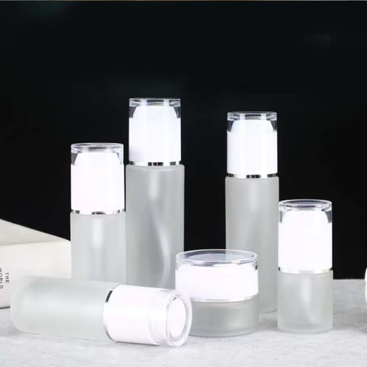 New Arrival 40ML 60ML 80ML Frosted Bottle Spray Bottle for Lotion clear Glass Lotion Bottle